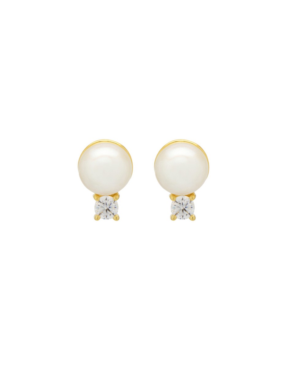 vegan pearl earrings