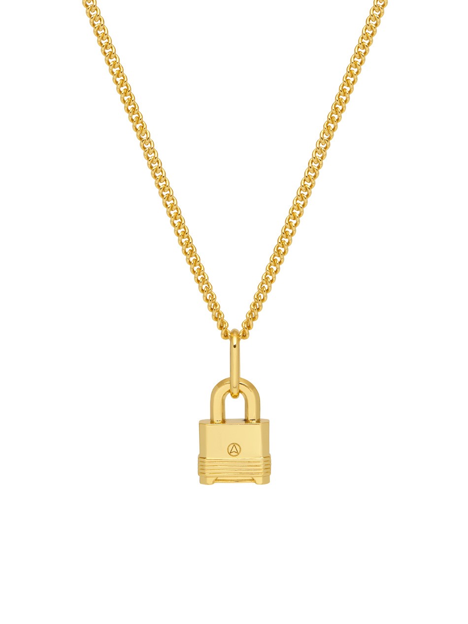 Padlock necklace deals designer