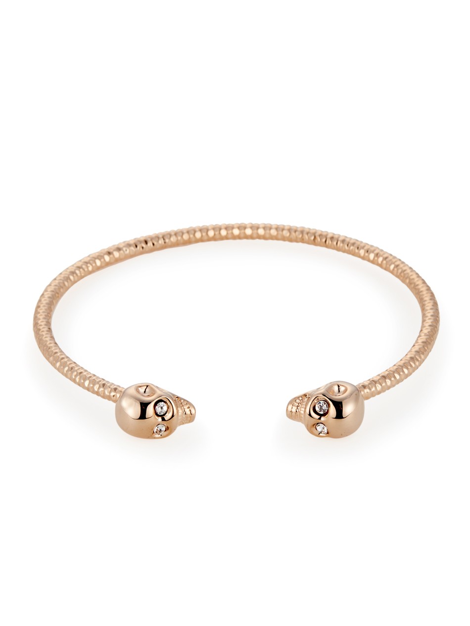 Rose gold deals skull bracelet