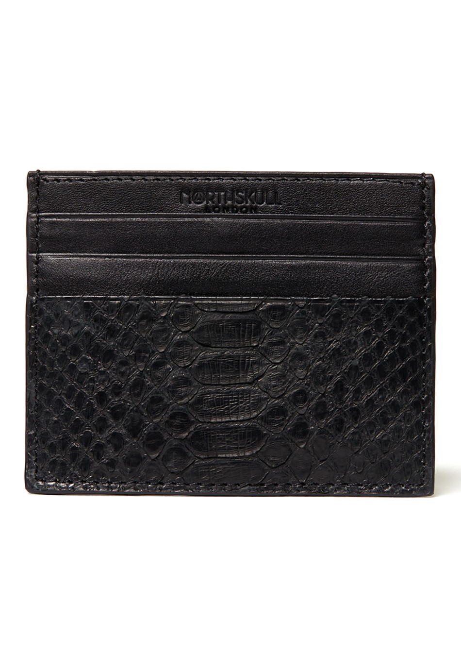 Ch!iiibag Python Card Case Natural（Black Python Leather