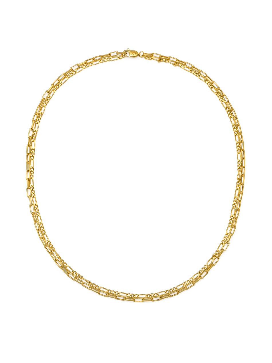 Lydia Tomlinson Anfa Double Chain Necklace in Gold