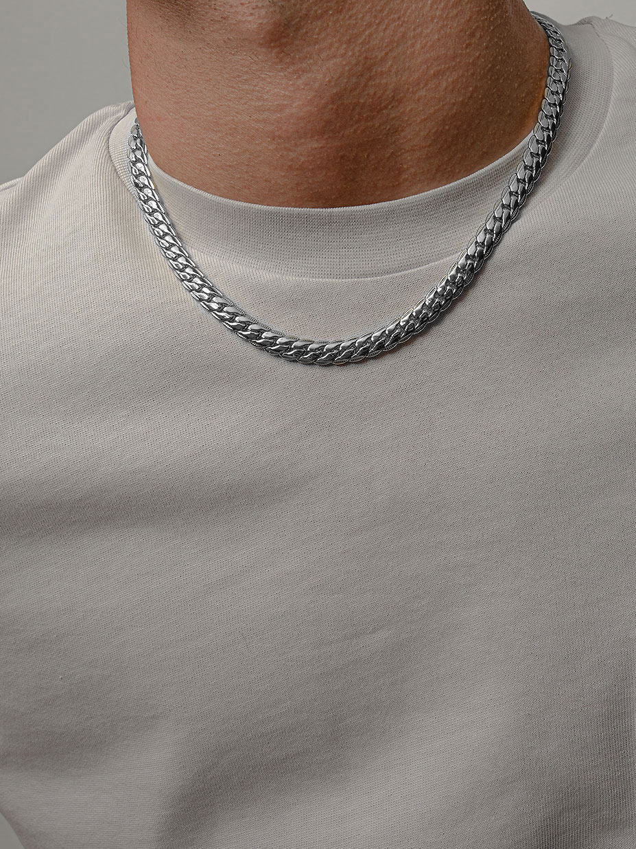 Flat curb chain choker Necklace | Julia Derigo - Fashion Jewellery – JULIA  DERIGO