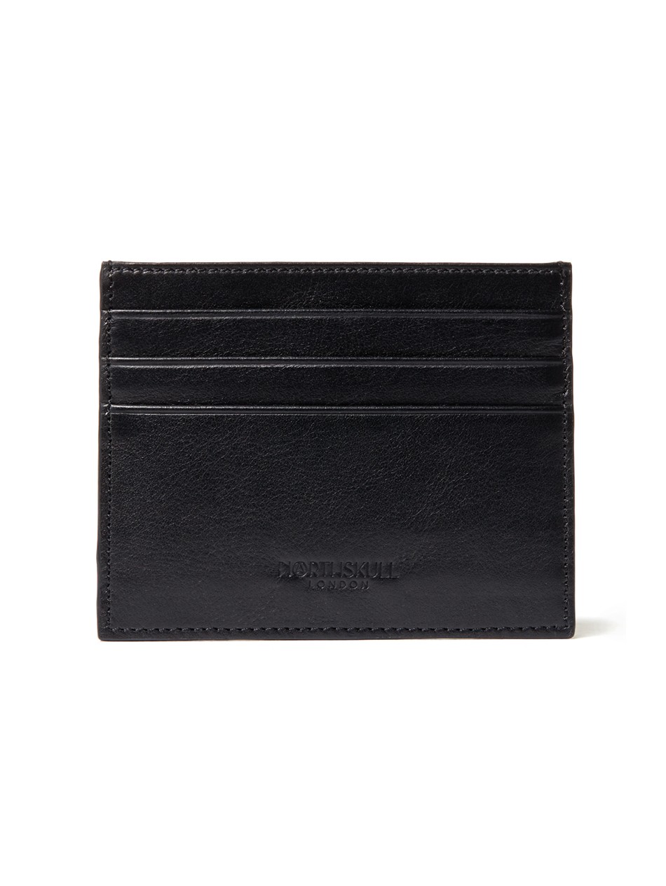 Black Leather Cardholder, Northskull Mens Card holder