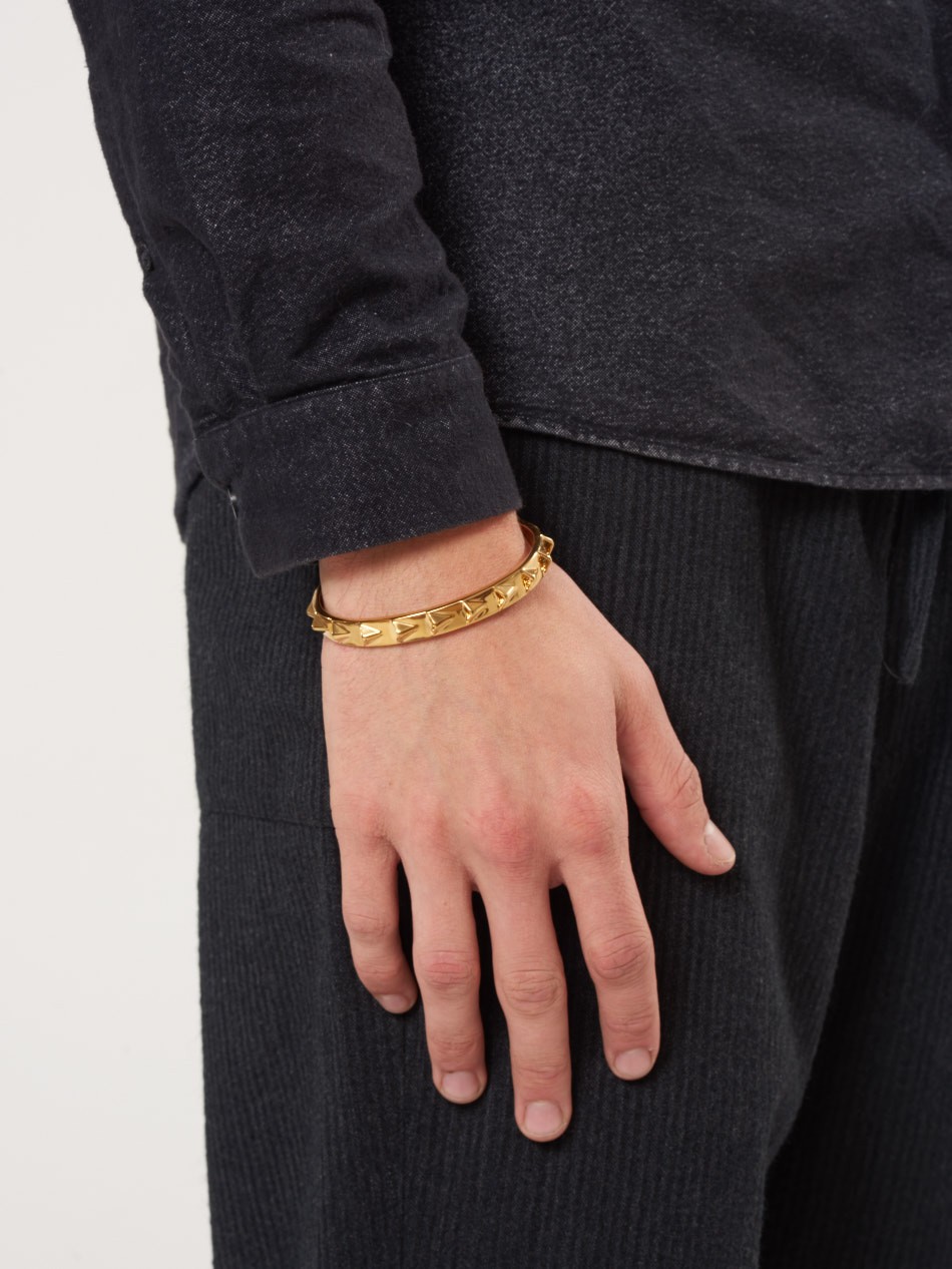 Northskull Continuity Cuff, Mens Gold Cuff Bracelets