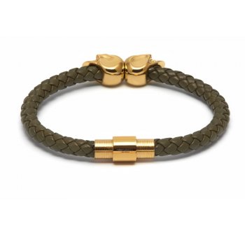 Gold Twin Skull Bracelet image